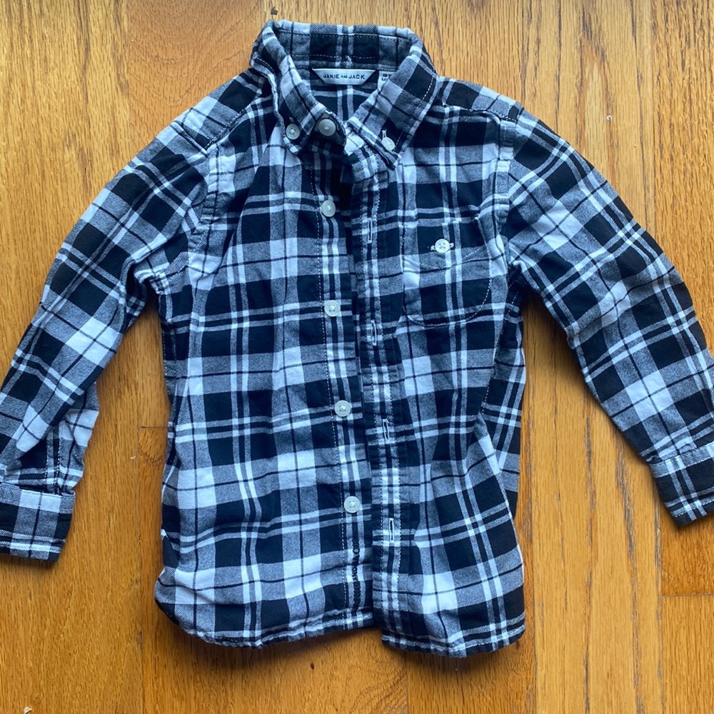 Janie and Jack flannel shirt